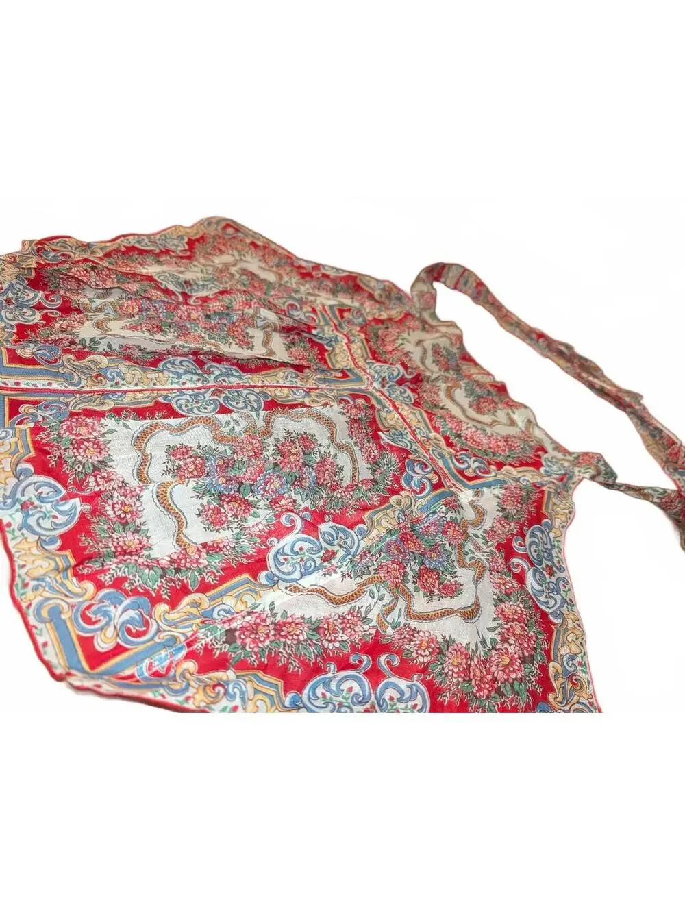 Vintage Floral Patterned Apron with Halter Neck